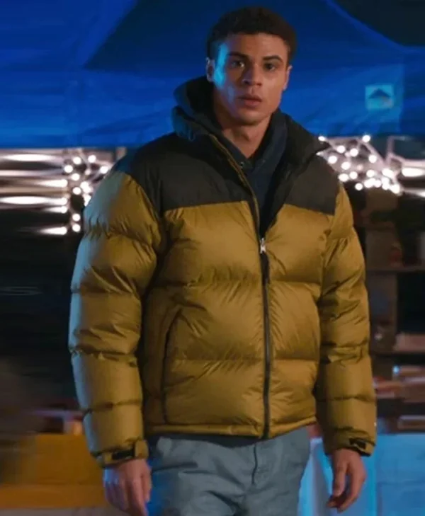 My Life With The Walter Boys S02 Jaylan Evans Puffer Jacket Front