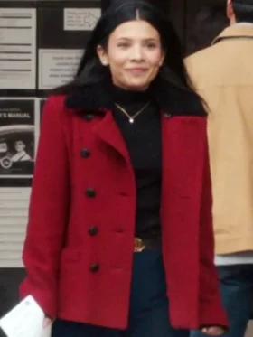 My Life With The Walter Boys S02 Nikki Rodriguez Red Wool Coat