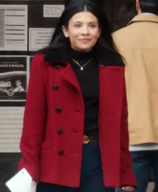 My Life With The Walter Boys S02 Nikki Rodriguez Red Wool Coat