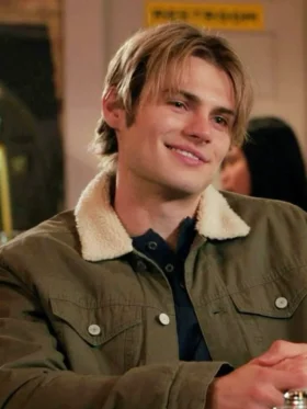 My Life With The Walter Boys S02 Noah LaLonde Green Cotton Jacket