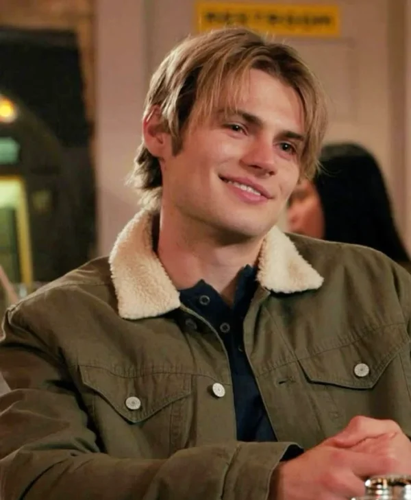 My Life With The Walter Boys S02 Noah LaLonde Green Cotton Jacket