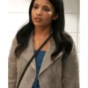 My Life with the Walter Boys S02 Jackie Howard Suede Jacket Front