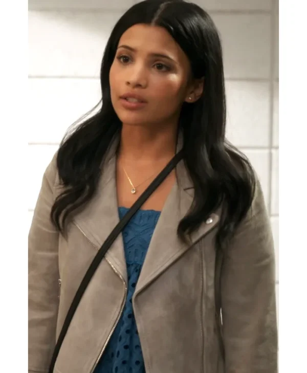My Life with the Walter Boys S02 Jackie Howard Suede Jacket Front