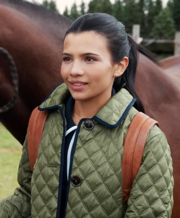 My Life with the Walter Boys S02 Nikki Rodriguez Quilted Jacket Side