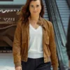 NCIS Tony and Ziva S01 Cote de Pablo Brown Suede Jacket