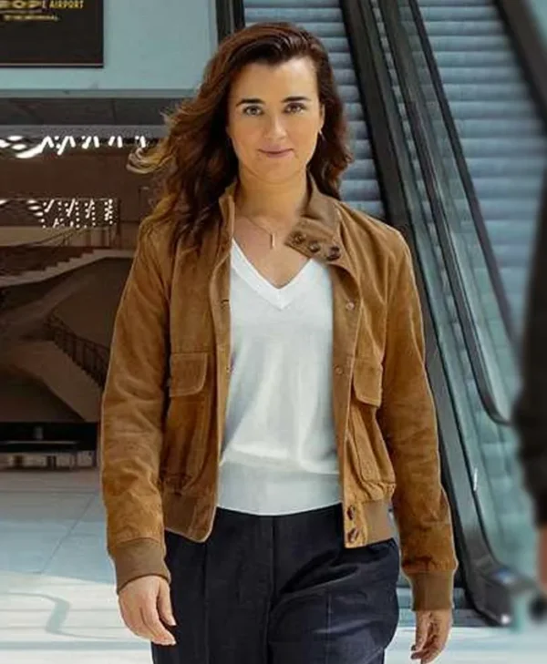 NCIS Tony and Ziva S01 Cote de Pablo Brown Suede Jacket