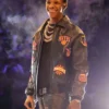 NY Knicks A Boogie Wit Da Hoodie Leather Jacket Front