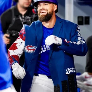 Nathan Lukes Toronto Blue Jays Blue Blazer Back