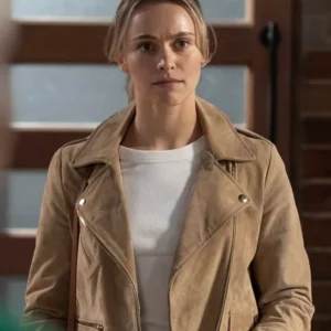 Neighbours Majella Davis Suede Leather Jacket Side