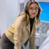 Neighbours Majella Davis Suede Leather Jacket Back