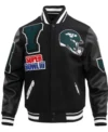 New York Jets Mashup Black Varsity Jacket