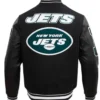 New York Jets Mashup Black Varsity Jacket For Sale