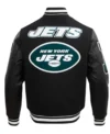 New York Jets Mashup Black Varsity Jacket For Sale