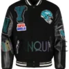 New York Jets Mashup Black Varsity Jacket front