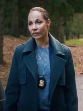 Nika and Madison Amanda Brugel Leather Coat Side