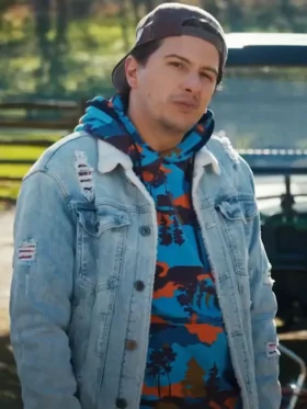 Nika and Madison Dylan Cook Shearling Denim Jacket