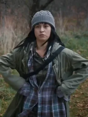 Nika and Madison Star Slade Green Hooded Jacket