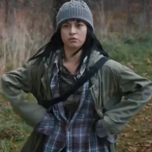 Nika and Madison Star Slade Green Hooded Jacket