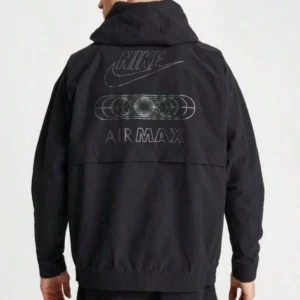 Nike Air Max Woven Black Jacket Back