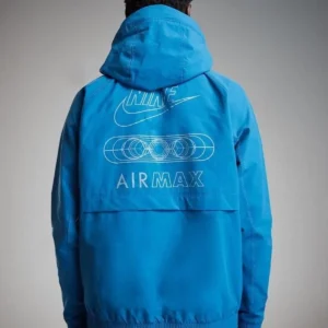 Nike Air Max Woven Blue Jacket Back