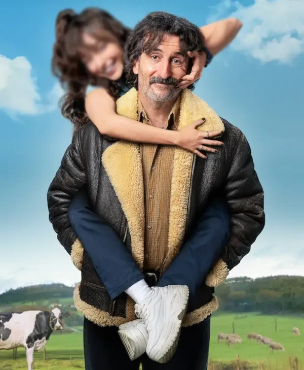Old Dog New Tricks S01 Luis Zahera Shearling Leather Jacket
