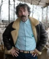 Old Dog New Tricks S01 Luis Zahera Shearling Brown Leather Jacket