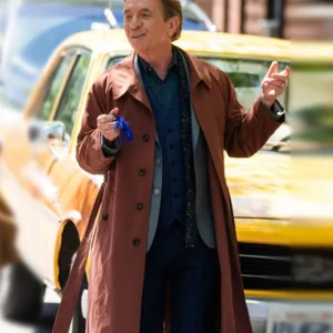 Only Murders in the Building S05 Martin Short Brown Coat Side