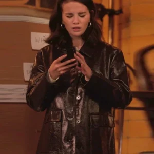 Only Murders in the Building S05 Selena Gomez Brown Jacket Front