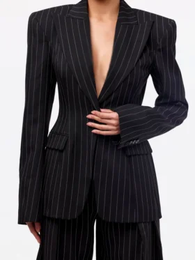 Only Murders in the Building S05 Selena Gomez Pinstripe Blazer