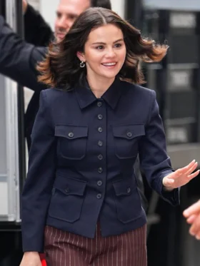 Only Murders in the Building S05 Selena Gomez Wool Jacket Side