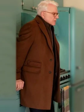 Only Murders in the Building S05 Steve Martin Brown Coat Side
