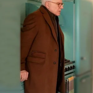 Only Murders in the Building S05 Steve Martin Brown Coat Side