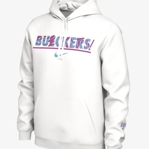 Paige Bueckers White Pullover Hoodie Side