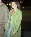 Paige Lorenze NYC Green Trench Coat Side