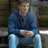 Peacemaker S02 Freddie Stroma Blue Jacket Side