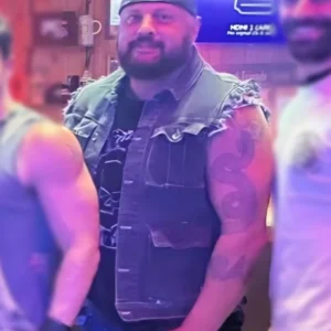 Peacemaker S02 Josh Diogo Denim Vest Back