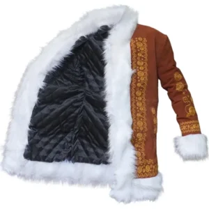 Penny Lane Embroidered Suede Leather Coat Back