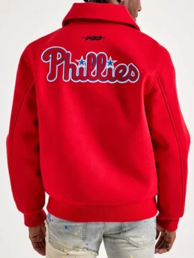 Philadelphia Phillies World Series Red Varsity Jacket