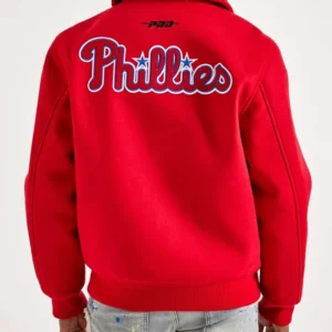 Philadelphia Phillies World Series Red Varsity Jacket