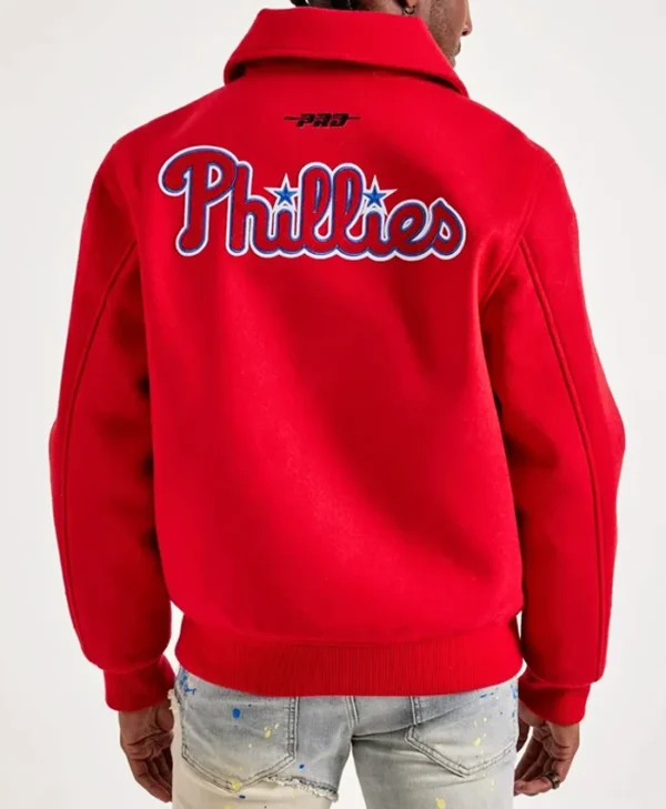 Philadelphia Phillies World Series Red Varsity Jacket
