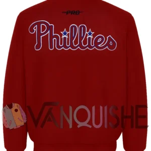 Philadelphia Phillies World Series Red Varsity Jacket back