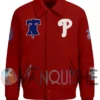 Philadelphia Phillies World Series Red Varsity Jacket front
