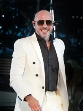 Pitbull White Men Suit