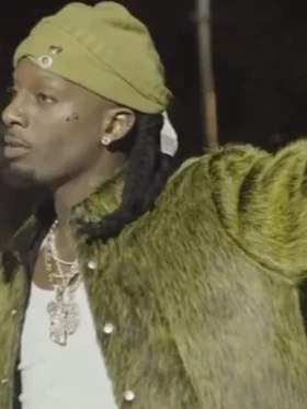 Playboi Carti Ur The Moon Green Fur Classic Jacket