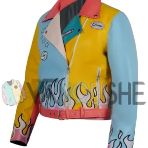 Ravens Home S04 Sasha Leather Jacket left