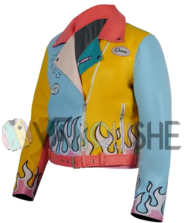Ravens Home S04 Sasha Leather Jacket left