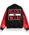 Raw is War Black and Red Jacket Back