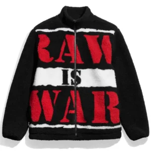 Raw is War Black and Red Jacket Style 02