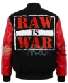 Raw is War Black and Red Jacket back