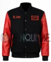 Raw is War Black and Red Jacket front